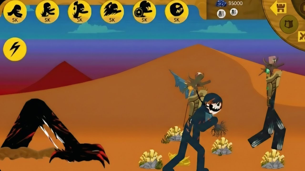 Меню модов Stick War Legacy _ Разблокированы новые финальные боссы-зомби, улучшения для битвы / S...