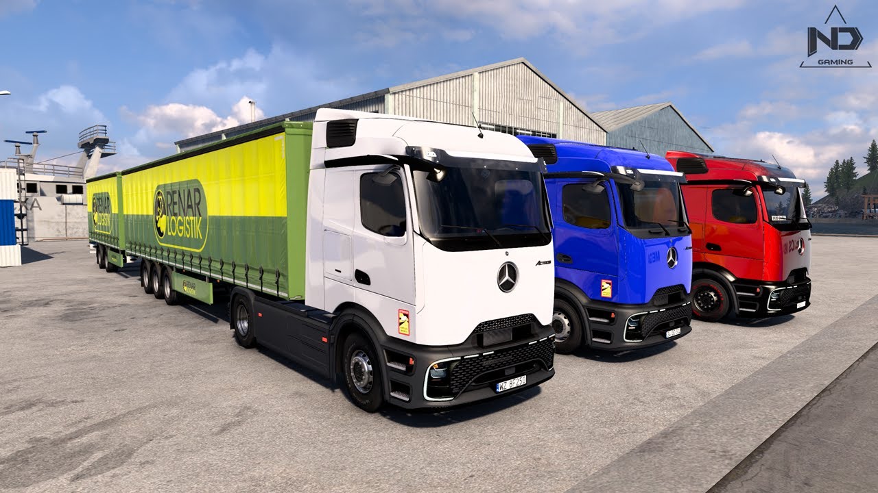 ETS2 Online Promods - Trải Nghiệm Xe Đầu K&eacute;o Tương Lai Mercedes-Benz Actros MP6