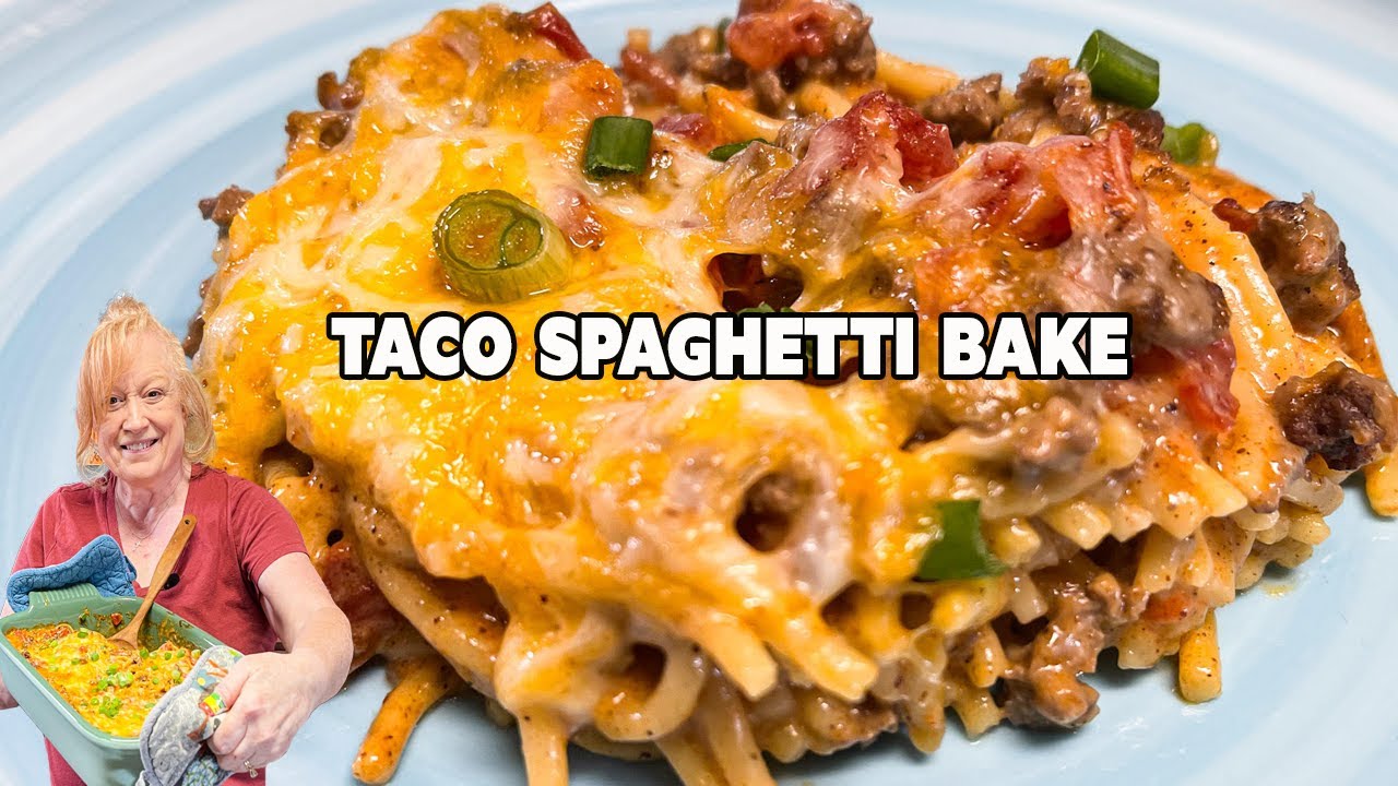 TACO SPAGHETTI BAKE using Wagyu Ground Beef
