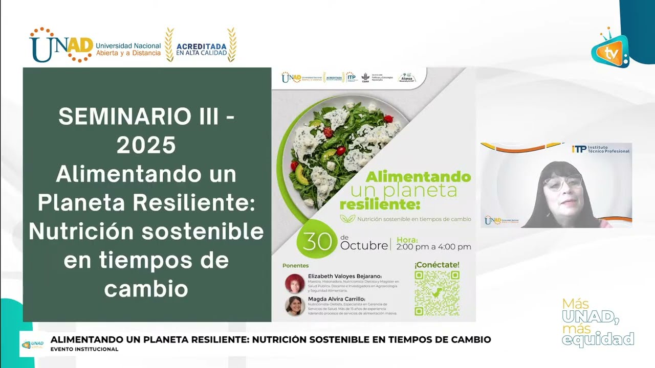 Alimentando un planeta resiliente: Nutrición sostenible en tiempos de cambio