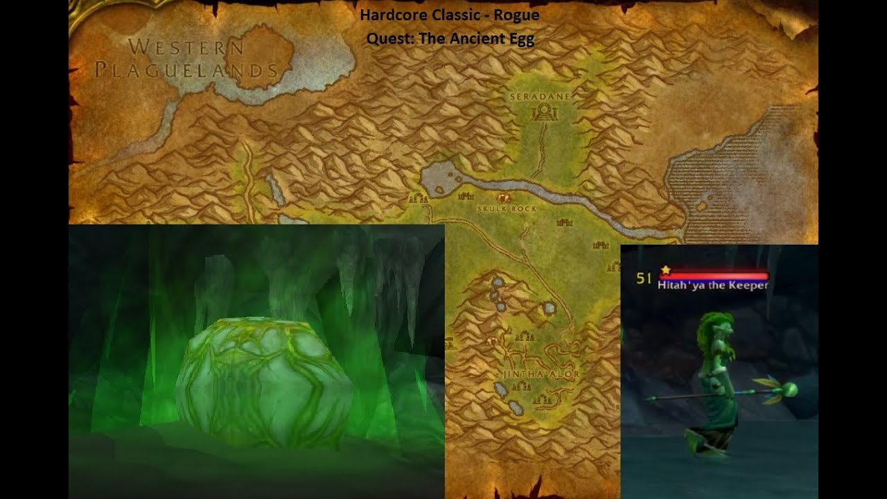 Quest: The Ancient Egg - Classic Hardcore - Rogue Solo Walkthrough