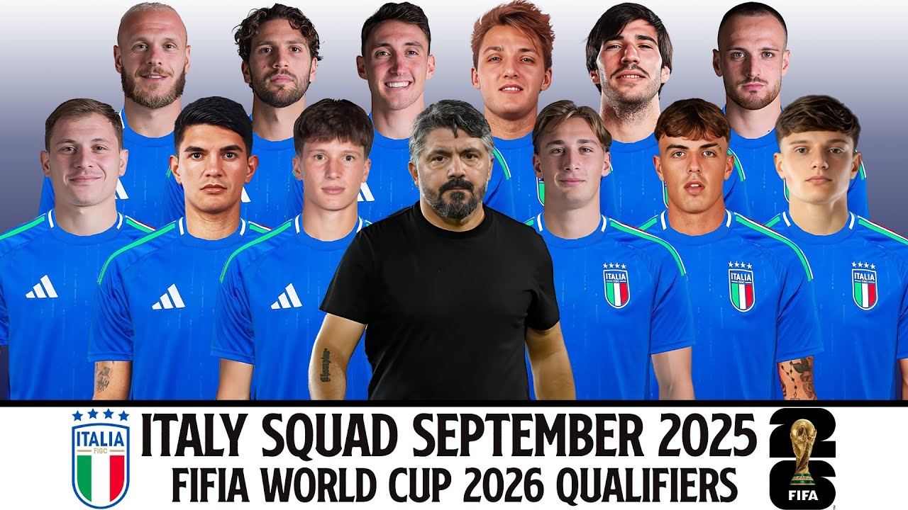 ITALY Official Squad September 2025 | FIFIA World Cup 2026 Qualifiers
