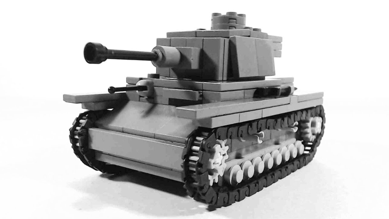 Lego Panzer 4 Tank tutorial - JSLegoMaster tank from Battle of Ramelle