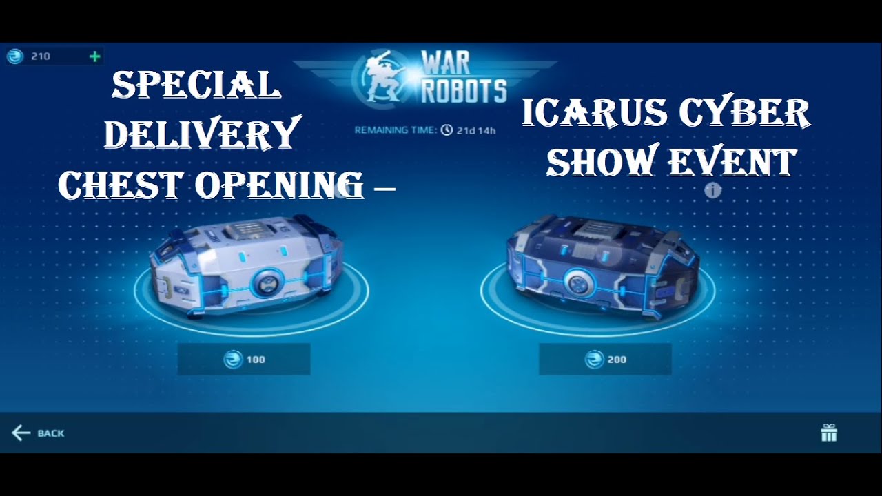 War robots – Third small Special delivery chest opening + Champion gameplay! WR Gameplay