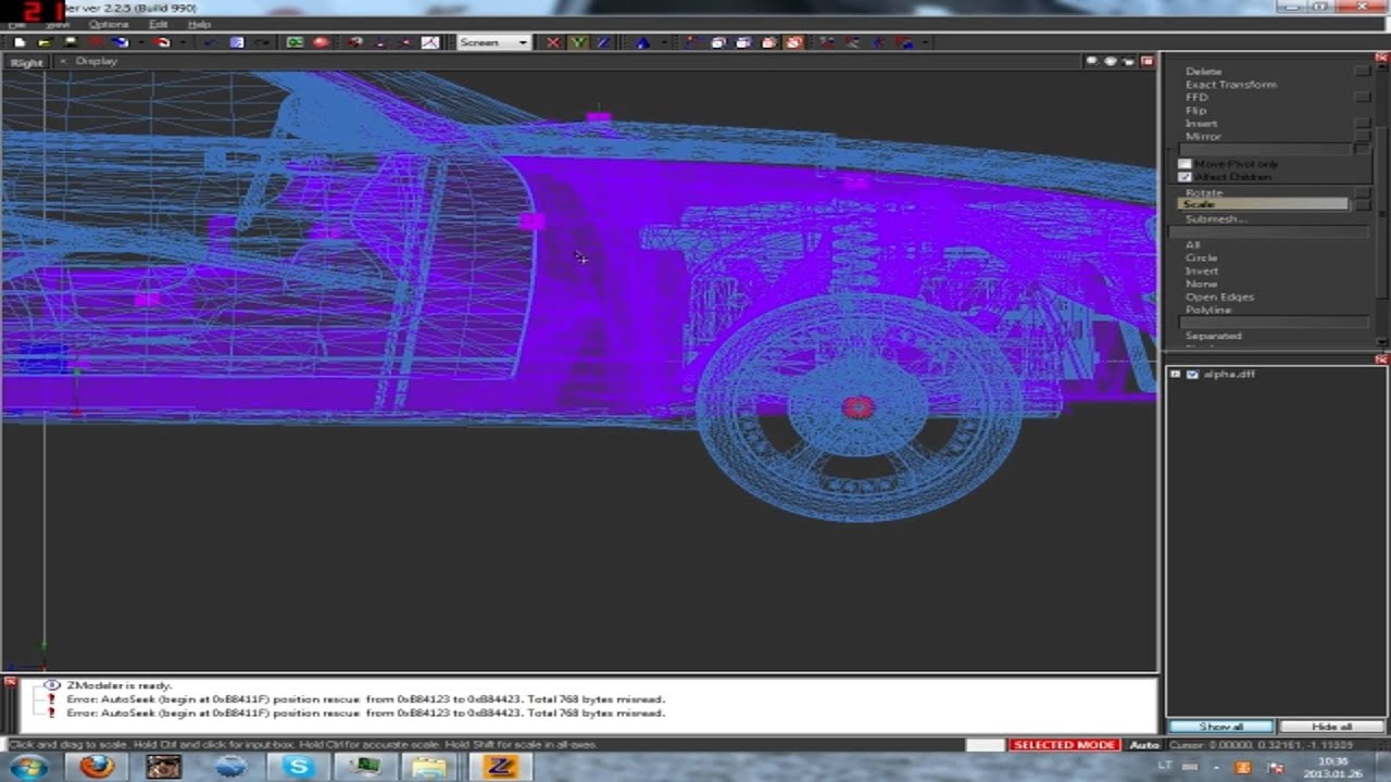 Zmodeler2 - Camber without handling