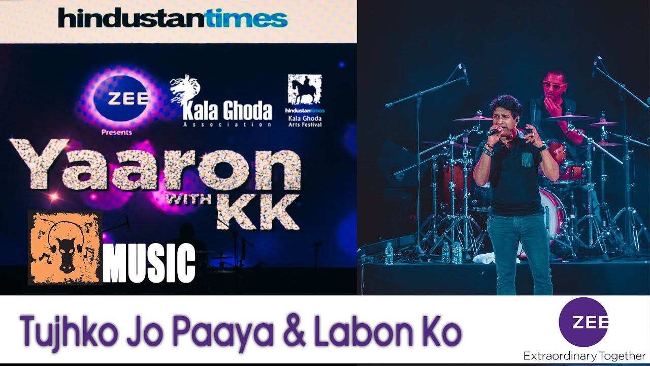KK - LIVE | Tujhko Jo Paaya  & Labon Ko  | HTKGAF18 | MUSIC |  Zee presents KK Music Concert