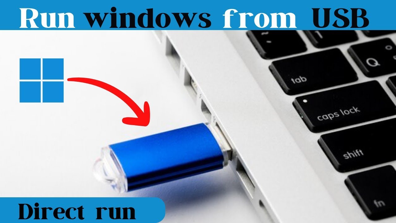 windows चलाये Direct USB Drive से l  run windows from external drive (win 10- win11) full guide 💯%