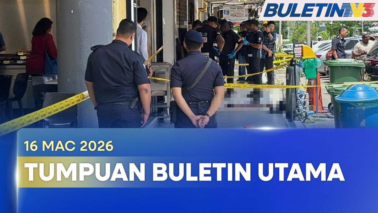 TUMPUAN BULETIN UTAMA | Lelaki Cuba Samun Kedai Emas Maut Ditembak Pengawal Keselamatan