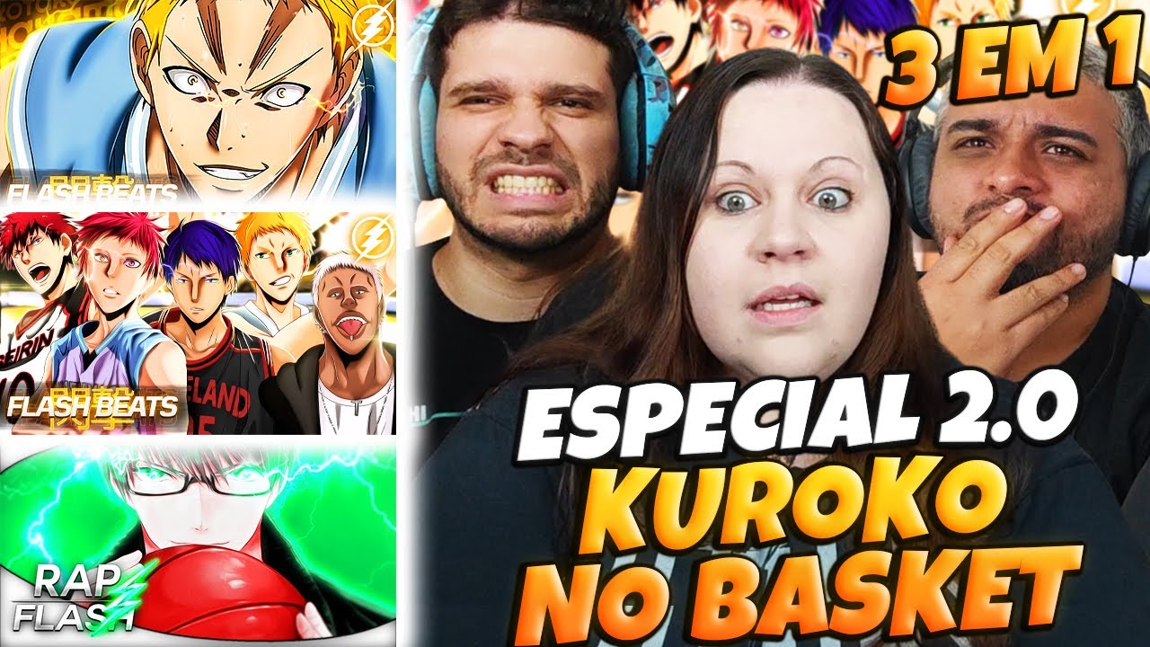 3 EM 1 KUROKO NO BASKET | FLASH BEATS | HAYAMA + MIDORIMA + KAGAMI + AOMINE + AKASHI + SILVER |REACT