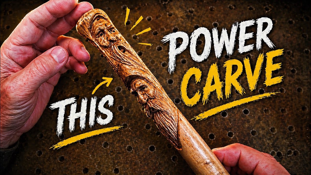 Wood Spirit Wacker Power Carving  Links in the description