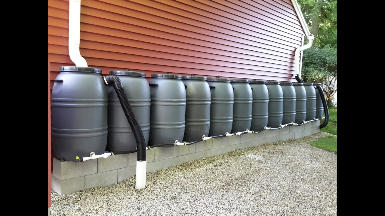 Critter Farm's DIY 660 Gallon Rain Barrel Manifold System