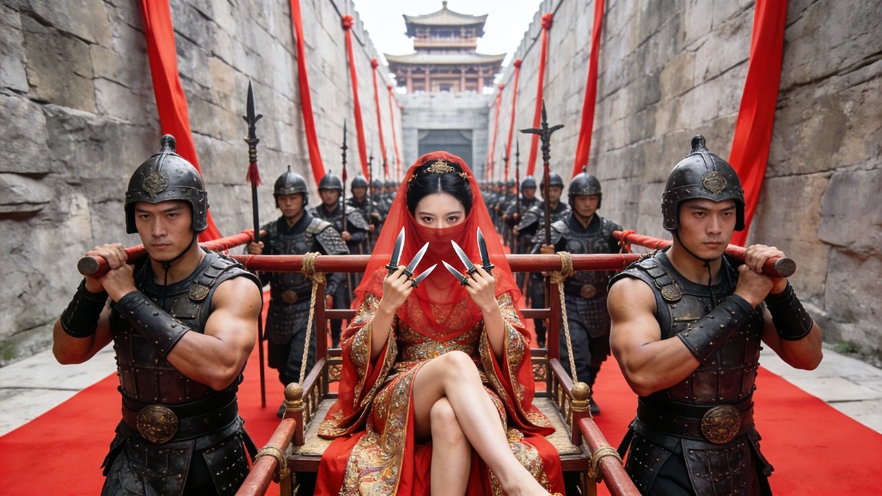 功夫電影！轎上的新娘竟是功夫高手，混入皇宮大開殺戒