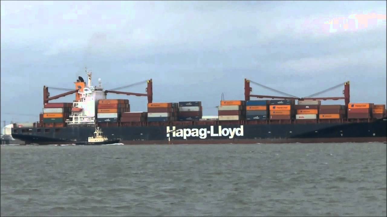 Final departure of the Washington Express from Thamesport,Medway 2nd November 2013.avi