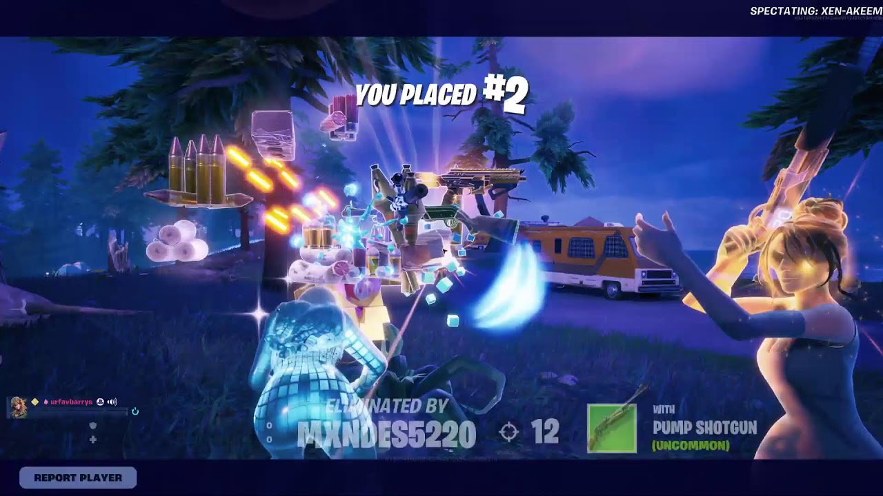 PLAYING FORTNITE