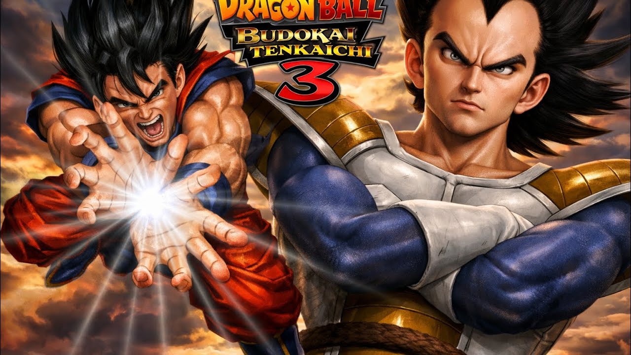 Goku vs vegeta dragon ball Budokai Tenkaichi 3 