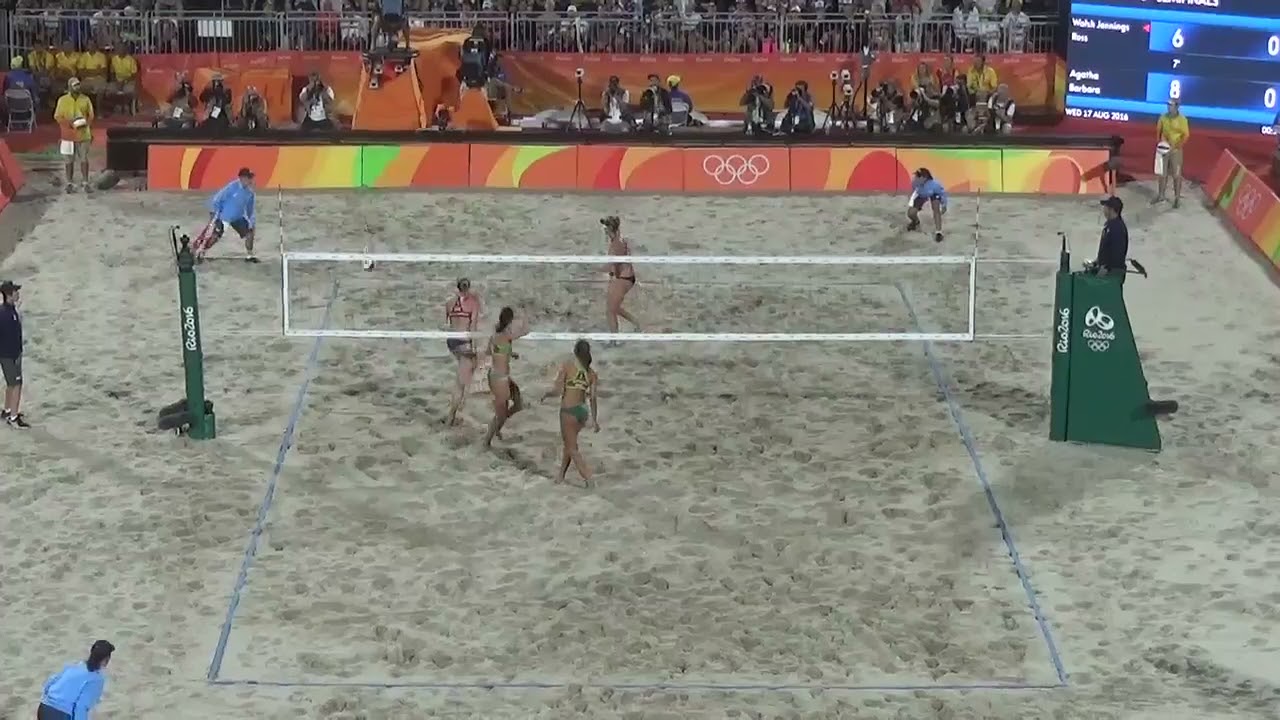 Ross – Walsh Jennings USA 0–2 BRA Ágatha – Bárbara - SEMIFINAL