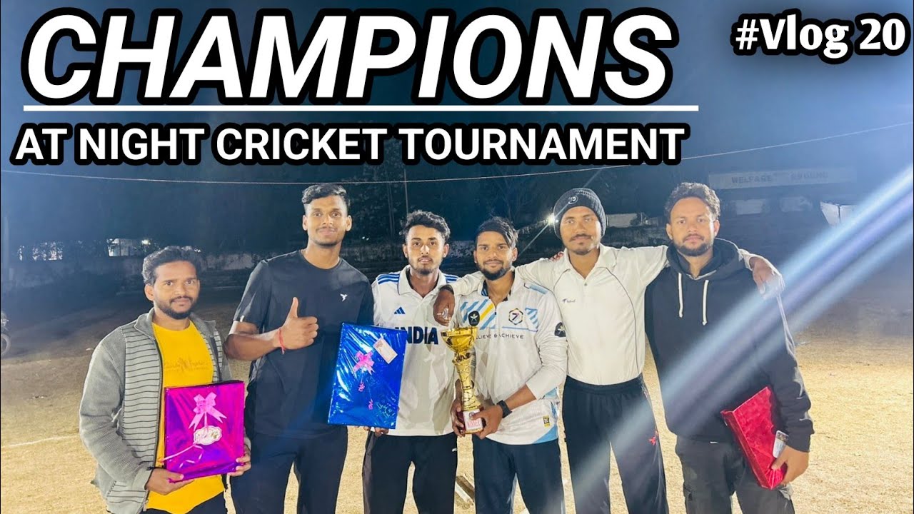 Raat Bhar cricket 🏏 khela Aaj toh 😴 | Firse Final Jeet gye 🥳 Hamari Team... #vlog 📸