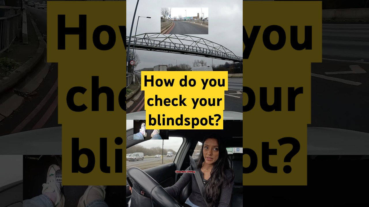 SHOULDER CHECK OR LEAN FORWARD? #blindspot #sliproad #driving #learn #london #road #car #howto