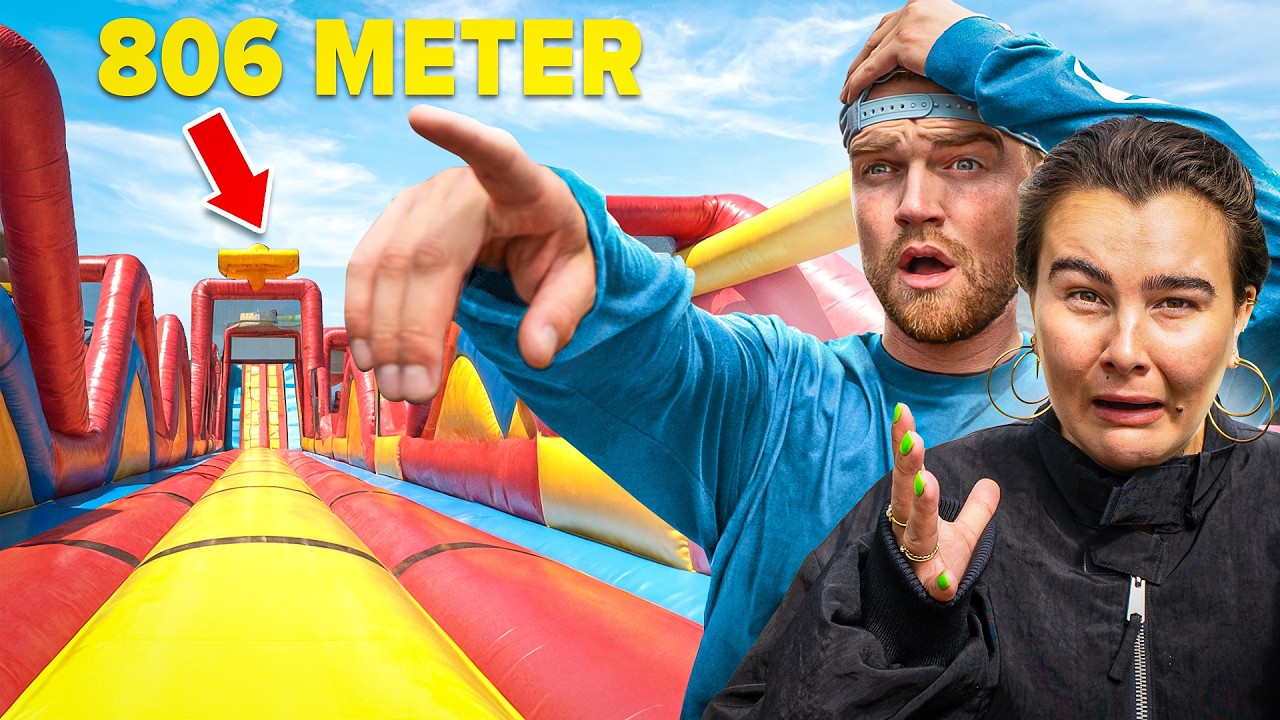 De Langste Opblaas Stormbaan Van Nederland *HEFTIG*