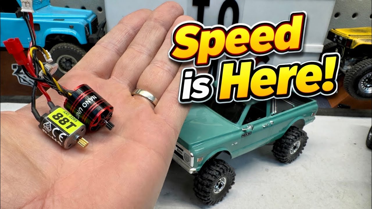 Furitek Nano Unity Brushless Combo for SCX30!!! Speed comparison and first look! 