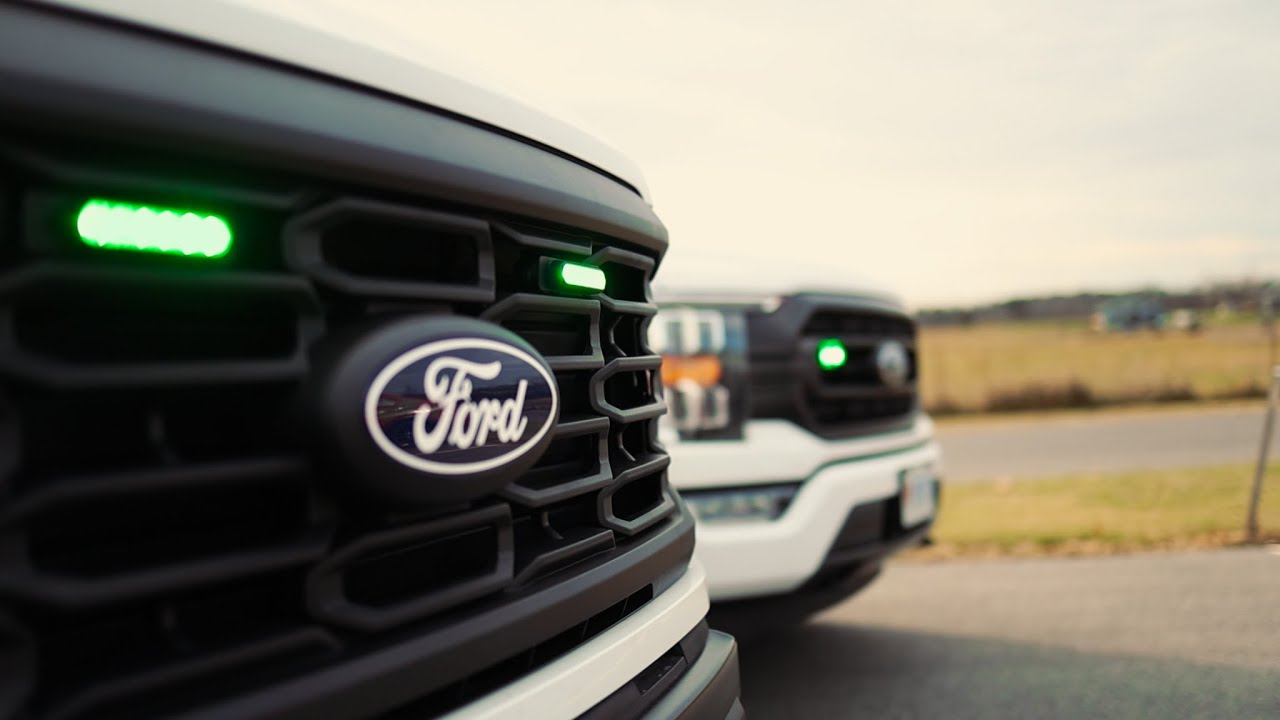 Pull over for flashing green lights!