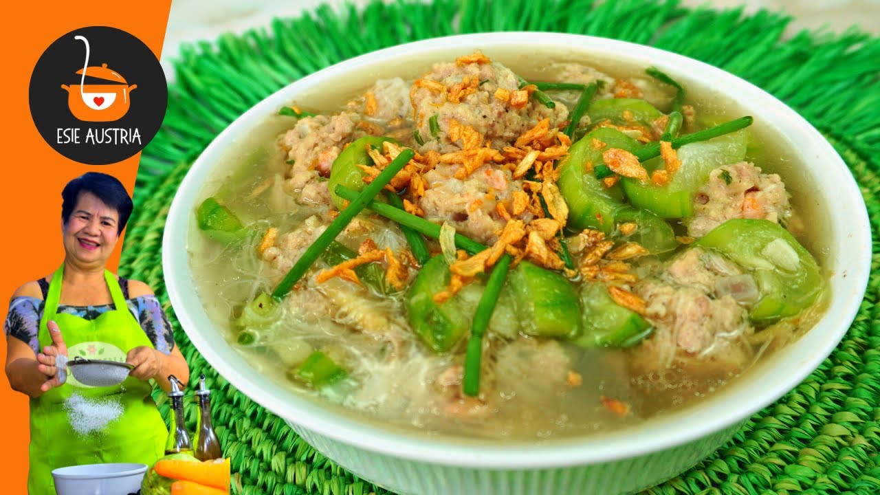 ALMONDIGAS RECIPE | MISUA BOLA - BOLA | SINABAWAN RECIPE | ULAM IDEAS | ESIE AUSTRIA