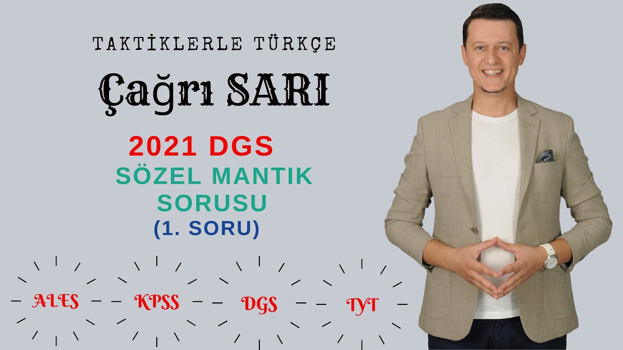2021 DGS Sözel Mantık Sorusu (1. Soru)