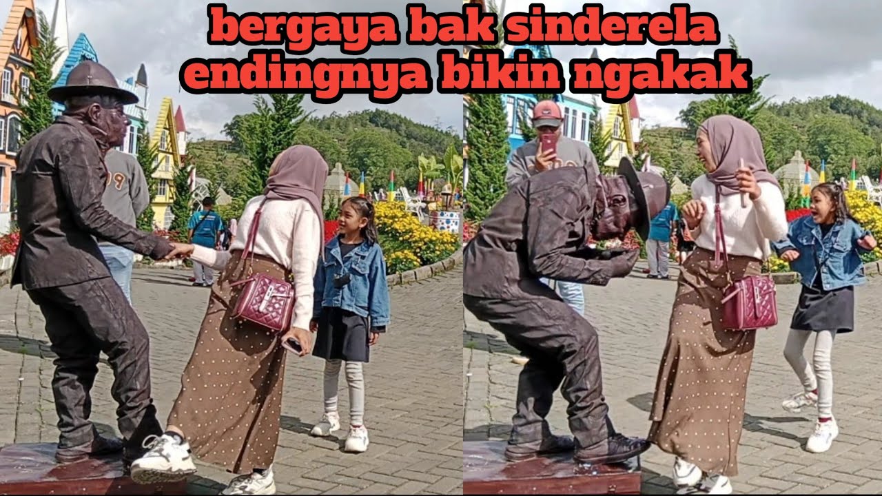 Paling heboh.!!!prank patung duduk melayang..!!!