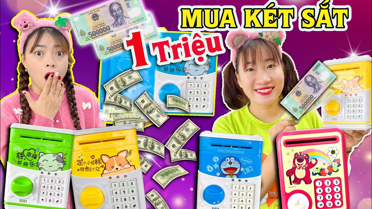 Thử Thách Dùng 1 Triệu Để Mua Két Sắt Mini | Tuyết Tuyết TV