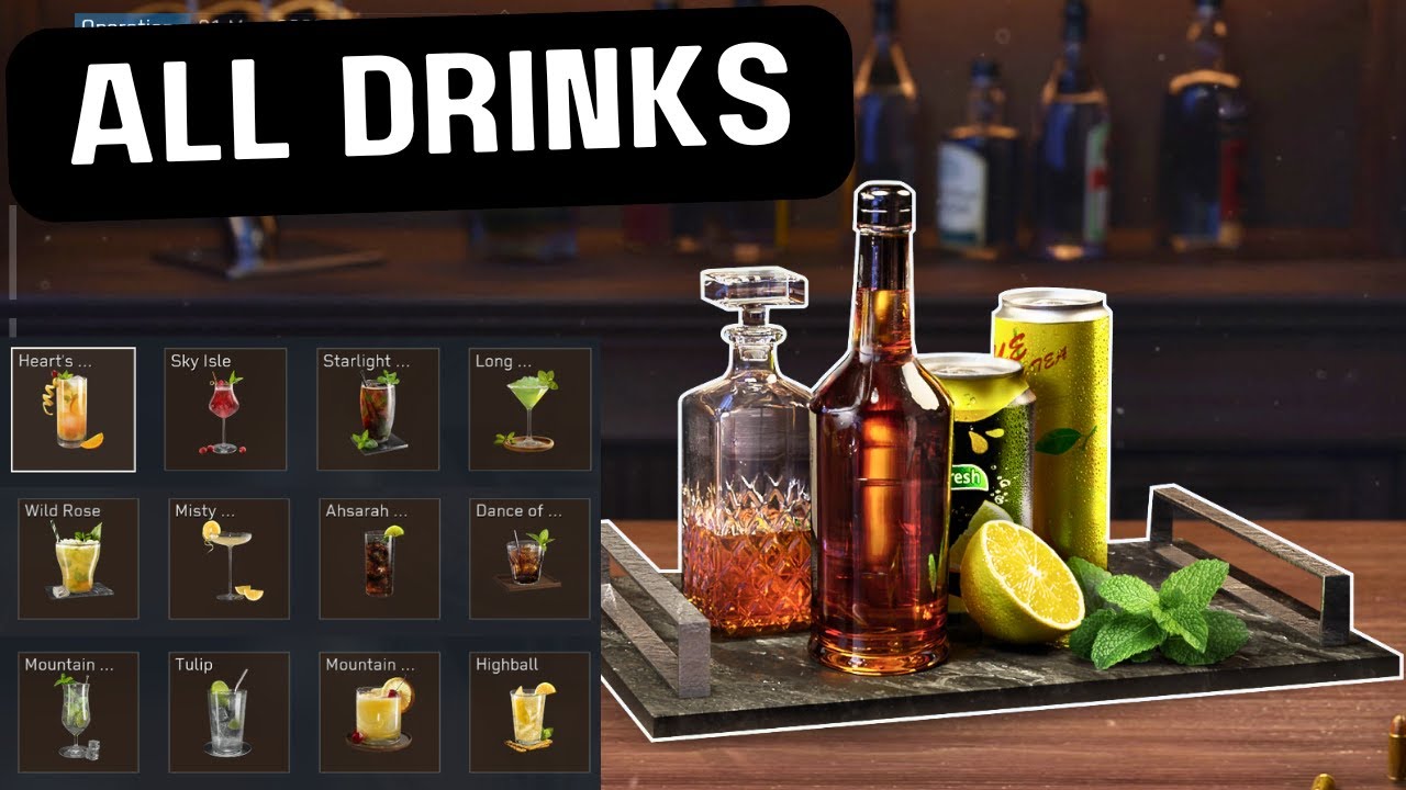 Special Drink Crafting Event - All 12 Drinks - Delta Force: Operations