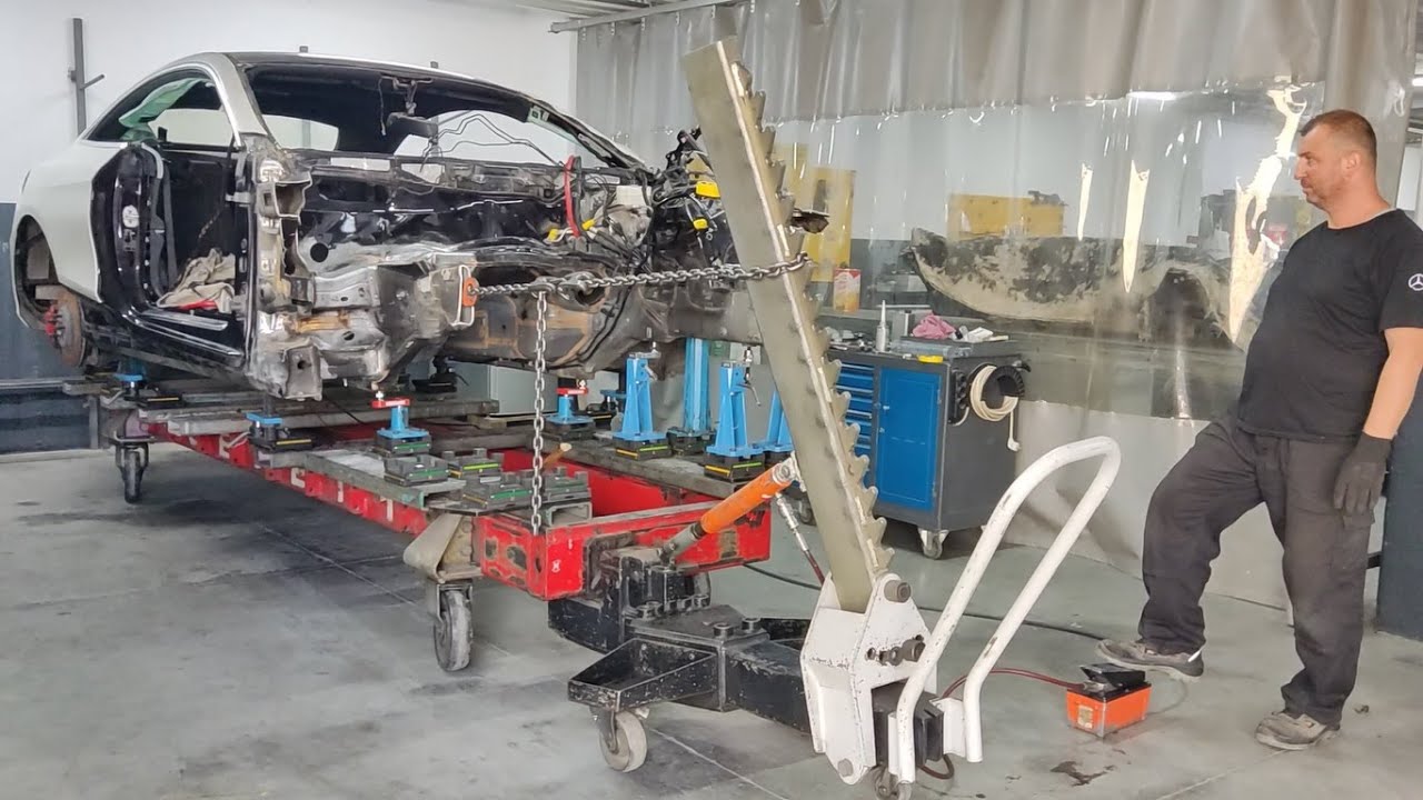 Mercedes Benz W217 S Coupe Döküm Alüminyum Amortisör Kulesi, Şasi ve Çamurluk Bağlantı Kolu Değişimi