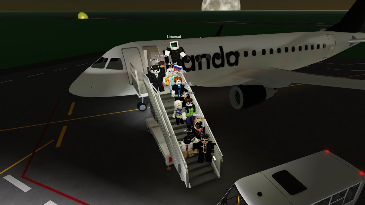 Panda airlines(бизнес класс) | Первый рейс из Домодедово! | Первый рейс на Embraer 175 | Roblox
