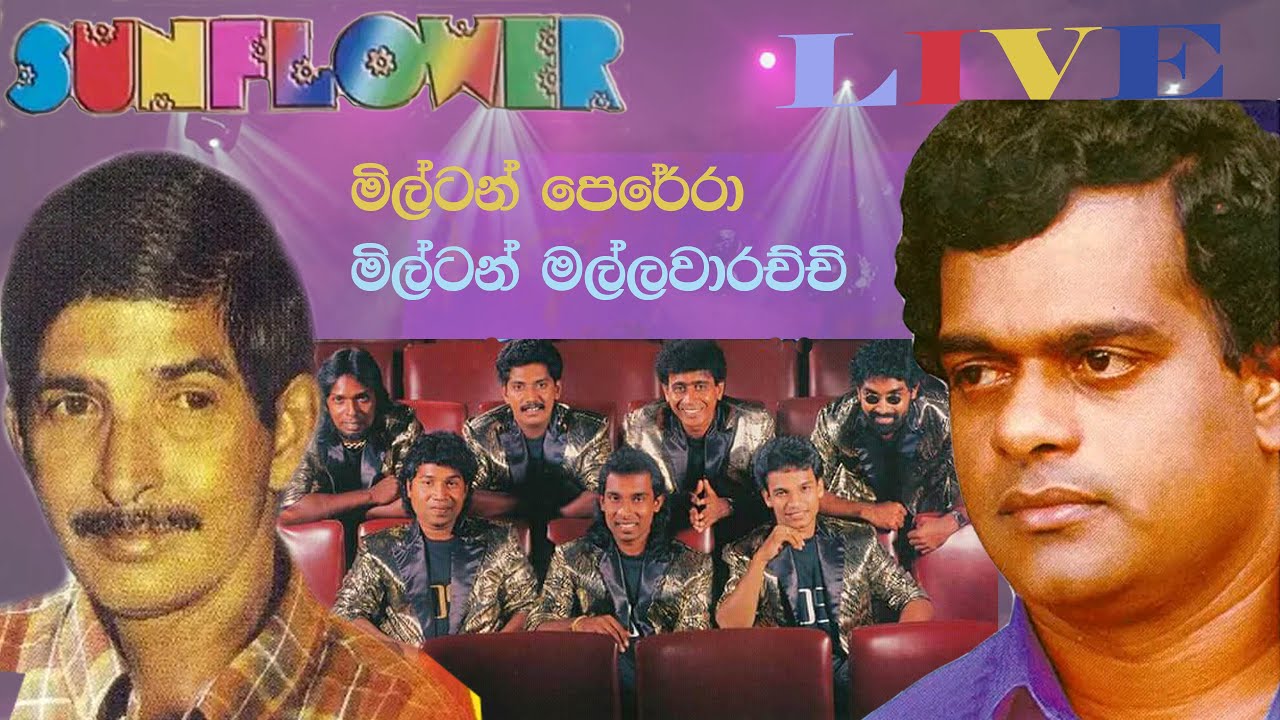 Sunflower With Milton Perera and Milton Mallawarachchi Live සන්ෆ්ලවර් පැරණි සජීව ප්‍රසංග