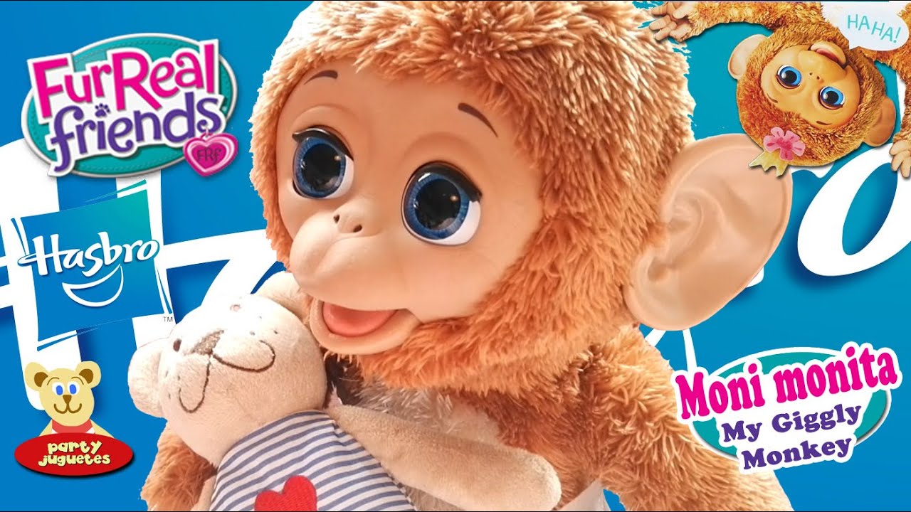 MONI MONITA, FurReal Friends, vamos a jugar | Cuddles My giggly Monkey, let's play.