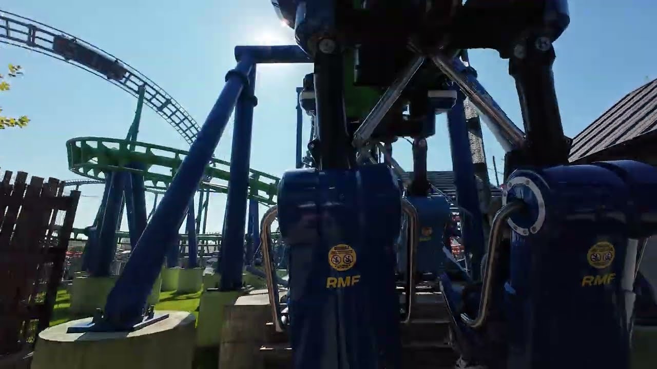 Energylandia – Rollercoaster RMF DRAGON | Onride 4K