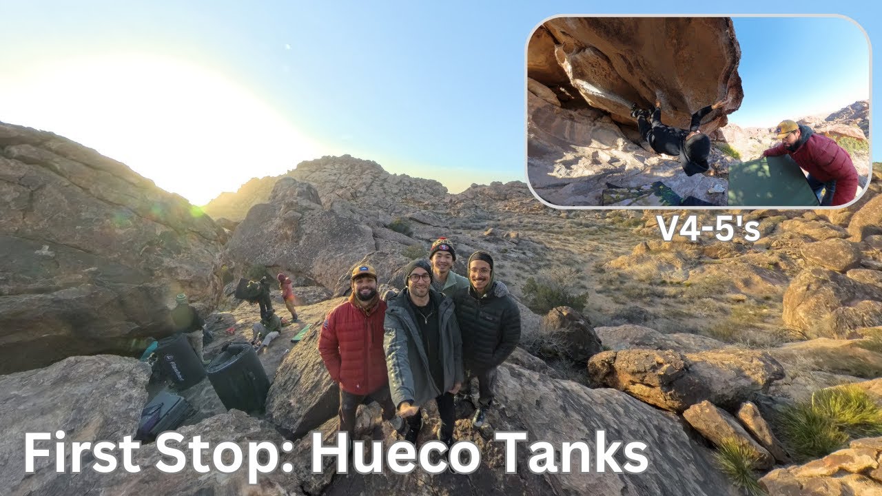 Hueco Tanks Bouldering (V4's and 5's)  / First Road Trip Stop