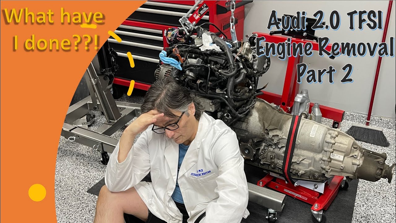 PROJECT: Olaf - 2007 Audi A4 2.0TFSI Engine Removal - Part 2 From Bad to Worse