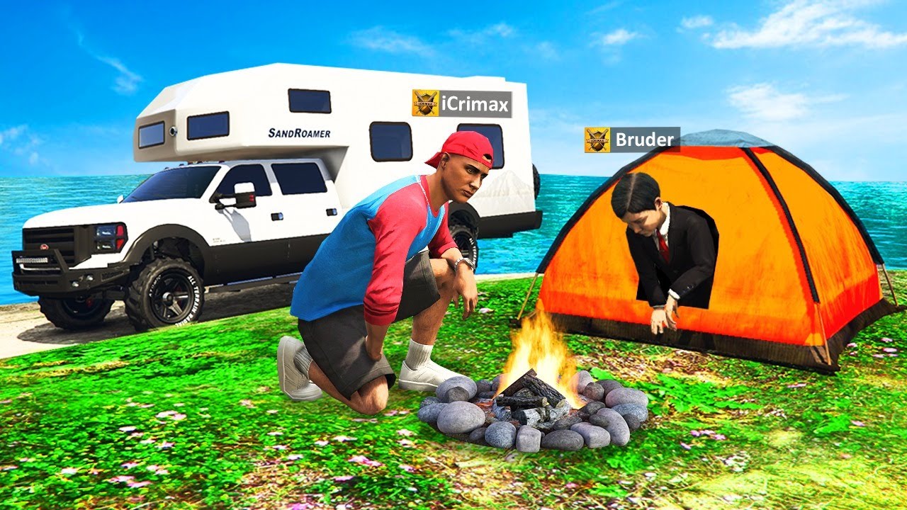 CAMPEN mit meinem KLEINEN BRUDER in GTA 5 RP!
