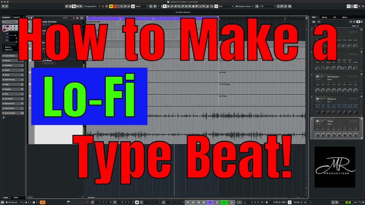 How to Make a Lo-Fi Type Beat! - Cubase Tutorial