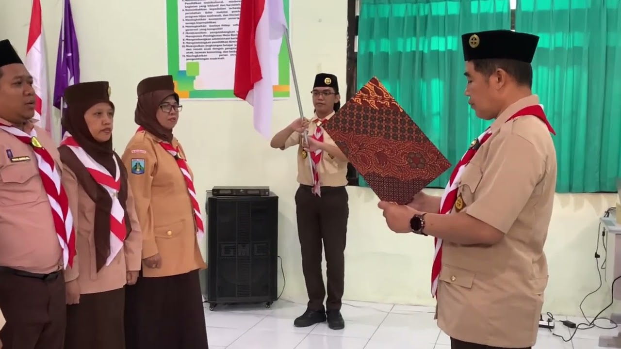 Pelantikan pengurus gugus depan 11.039-11.040 || Pangkalan MTsN 3 Kota Surabaya 