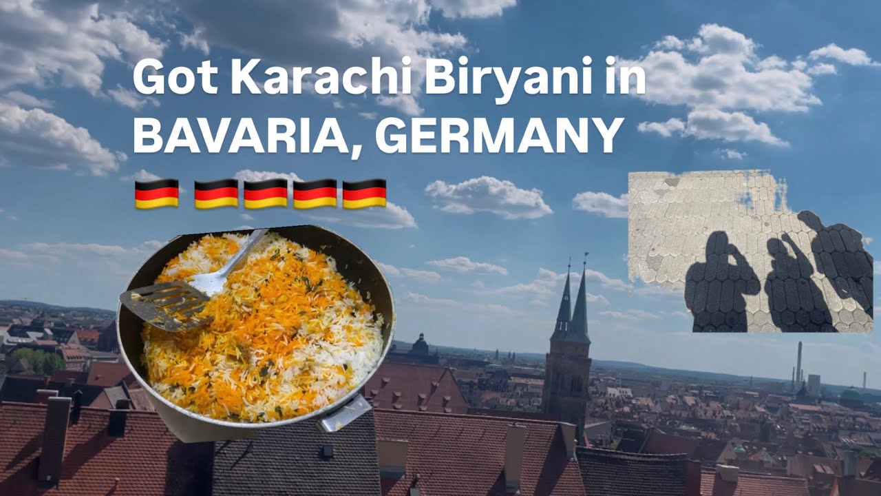 Got Karachi Biryani in Bavaria, Germany 🇩🇪 Joined Volksfest in Nürnberg and much more! #deutchland