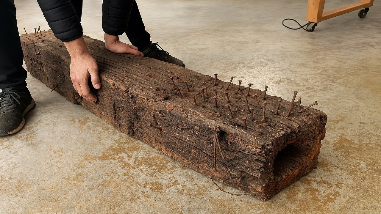 The Amazing Process of Turning Old, Hard, Nail Filled Wood into Unique High Value Furniture