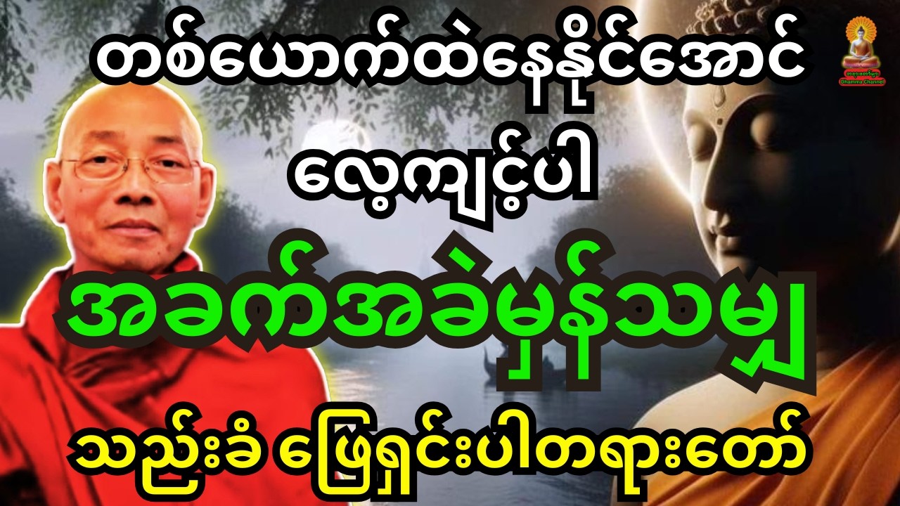 ပါချုပ်ဆရာတော်ကြီးတရား တစ်ယောက်ထဲနေနိုင်အောင် လေ့ကျင့်ပါ အခက်အခဲမှန်သမျှ သည်းခံဖြေရှင်းပါ တရားတော်