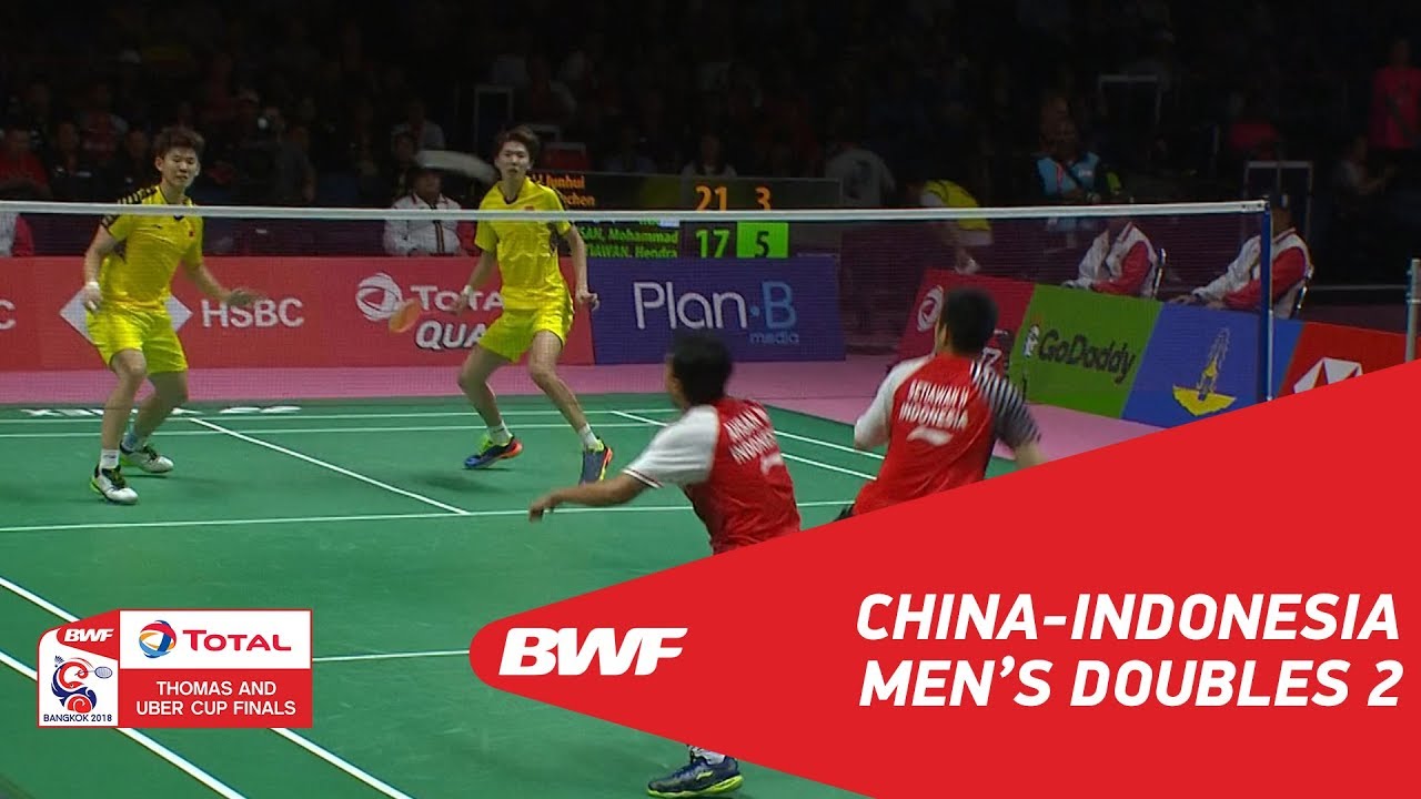 Thomas Cup | MD2 | LI/LIU (CHN) vs AHSAN/SETIAWAN (INA) | BWF 2018
