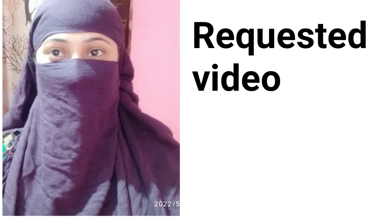 Face cover with black scarf , Requested video