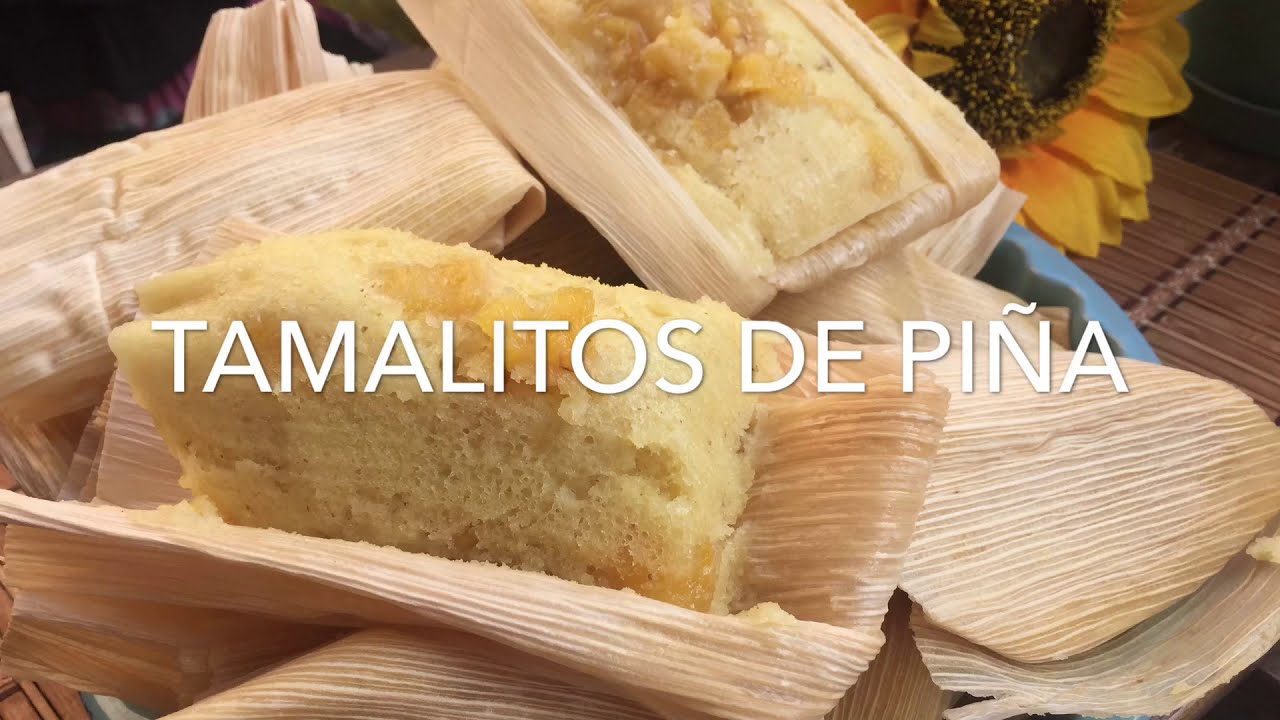 Tamalitos dulces de piña natural!!!