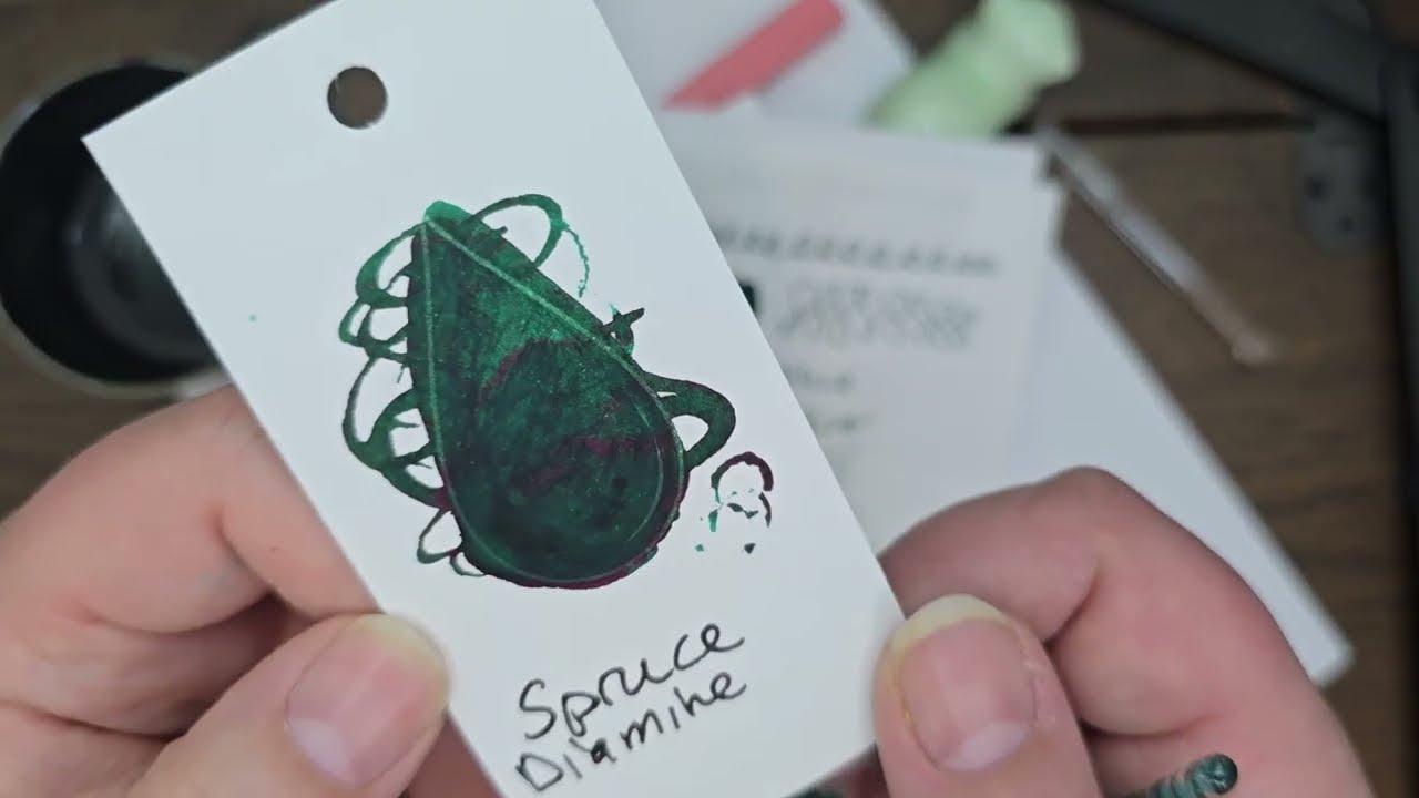 Spruce Ink Review Scented! Diamine Fountain Pen Ink