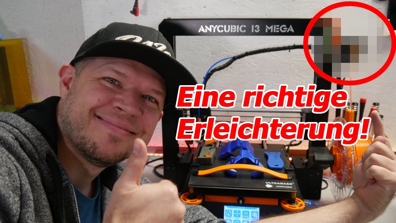 Anycubic MegaX I3 Mega Tuning: Extruder, Bed Handle