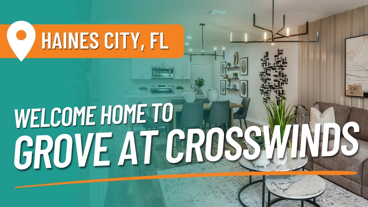 The Grove at Crosswinds 2024 Community Tour | New Townhomes for Sale in Haines City, FL