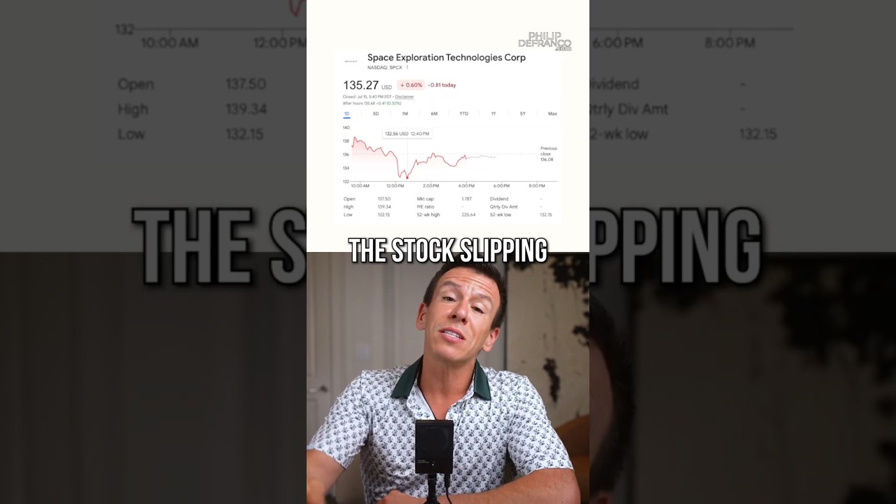 SpaceX Stock Crashes Back to Earth